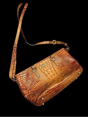 BRAHMIN alligator leather bag